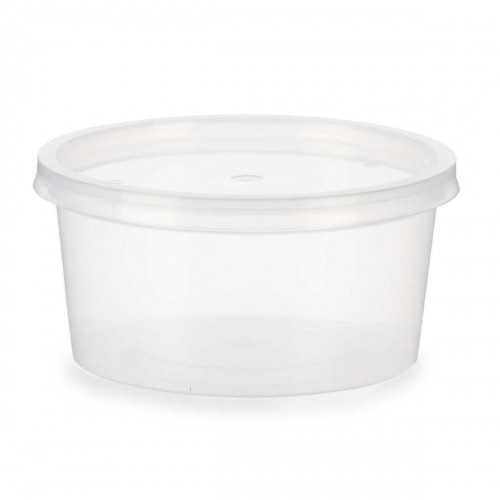Leknes Круглая коробочка для завтраков с крышкой Прозрачный полипропилен 500 ml 12,5 x 6,2 x 12,5 cm (24 штук) image 2