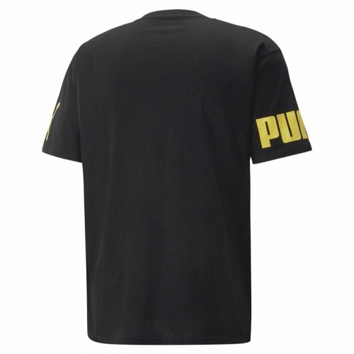 Men’s Short Sleeve T-Shirt Puma Power Summer Black Unisex image 2