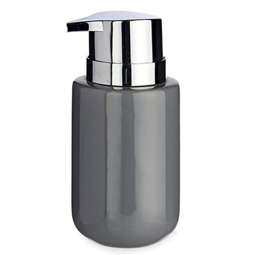 Soap Dispenser Grey Silver Metal Ceramic 350 ml (6 Units) image 2