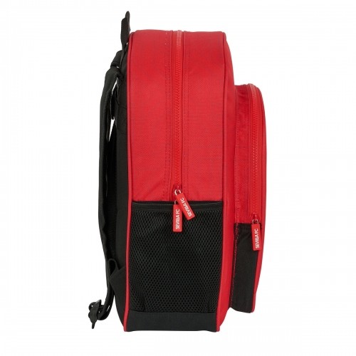 School Bag Sevilla Fútbol Club Black Red 32 X 38 X 12 cm image 2