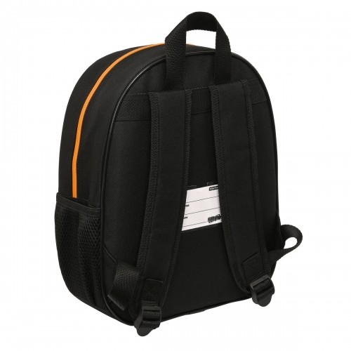 3D School Bag Naruto Black Orange 27 x 33 x 10 cm image 2