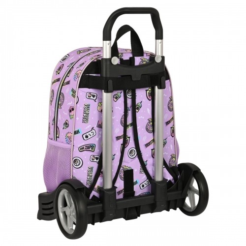 Школьный рюкзак с колесиками Monster High Best boos Лиловый 33 x 42 x 14 cm image 2