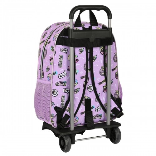 School Rucksack with Wheels Monster High Best boos Lilac 33 x 42 x 14 cm image 2