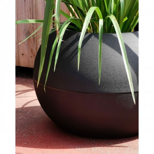 Plant pot Riviera Black Plastic Circular Ball Ø 50 cm image 2