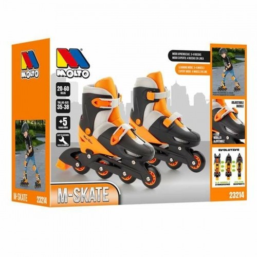 Inline Skates Moltó Orange Adjustable 35-38 image 2