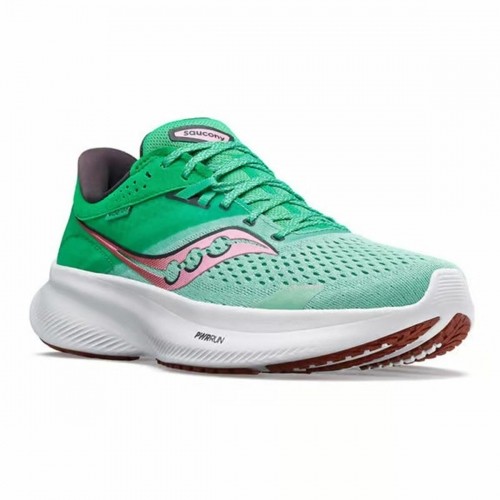 Беговые кроссовки для взрослых Saucony Saucony Ride 16 Зеленый Женщина image 2