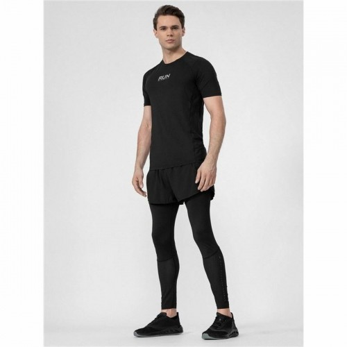 Men’s Short Sleeve T-Shirt 4F Run Black image 2