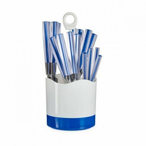 Cutlery Set Blue Stainless steel (8 Units) image 2