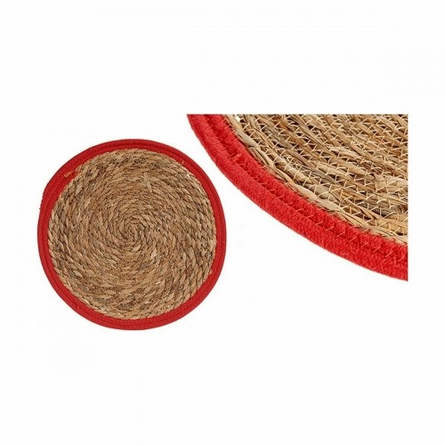 Table Mat Natural Red 35 x 1 x 35 cm (48 Units) image 2
