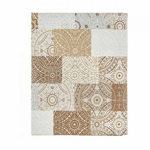 Tablecloth Thin canvas Anti-stain Tile 140 x 180 cm Beige (6 Units) image 2