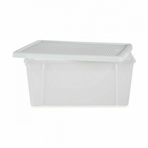 Storage Box with Lid Stefanplast Elegance White Plastic 29 x 17 x 39 cm (6 Units) image 2