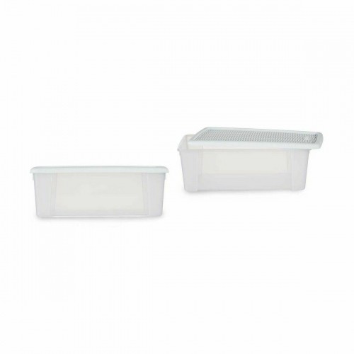 Storage Box with Lid Stefanplast Elegance White Plastic 5 L 19,5 x 11,5 x 33 cm (12 Units) image 2