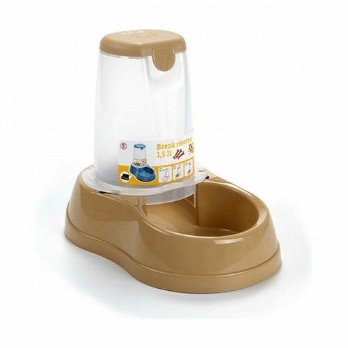 Dog Feeder Stefanplast Beige Plastic 1,5 L 18,5 x 22,5 x 29 cm (8 Units) image 2