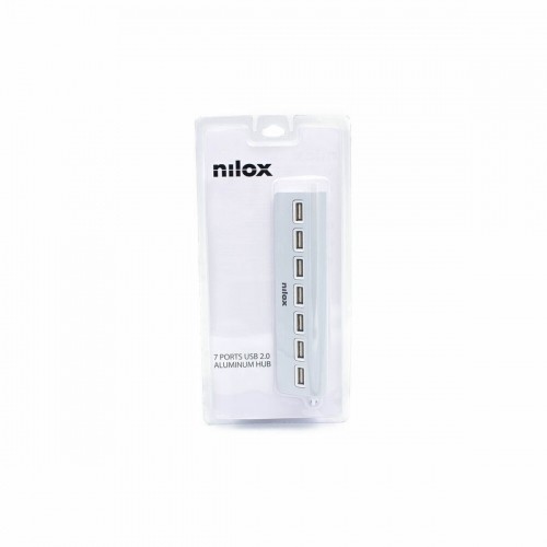 USB-разветвитель Nilox NXHU7ALU2 Серый image 2