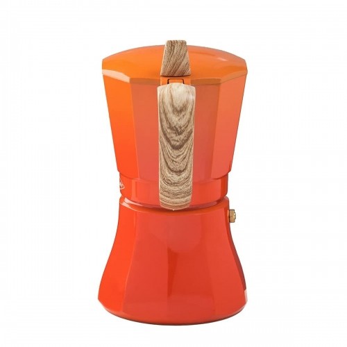Итальянская Kофеварка Oroley Petra 6 Чашки Оранжевый Алюминий image 2