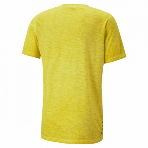 Men’s Short Sleeve T-Shirt Puma Studio Foundation Yellow image 2