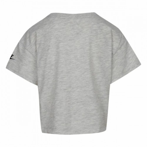 Krekls ar Īsām Piedurknēm Bērniem Nike Knit  Pelēks image 2