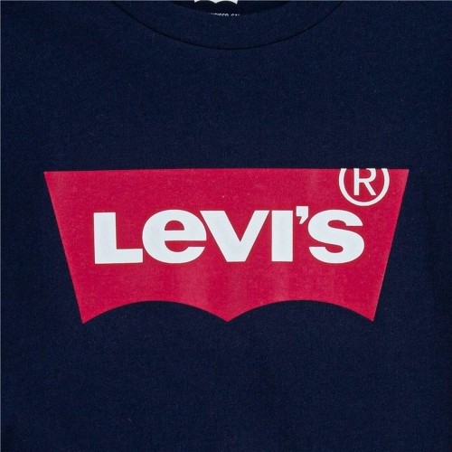 Детский Футболка с коротким рукавом Levi's Batwing Темно-синий image 2