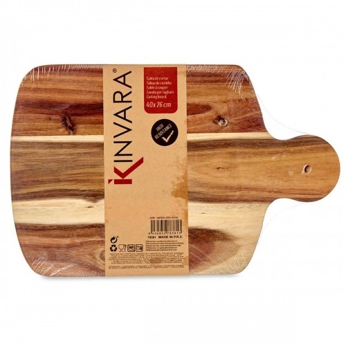 Kinvara Разделочная доска Чёрный древесина акации 25,7 x 1,5 x 40 cm (12 штук) image 2