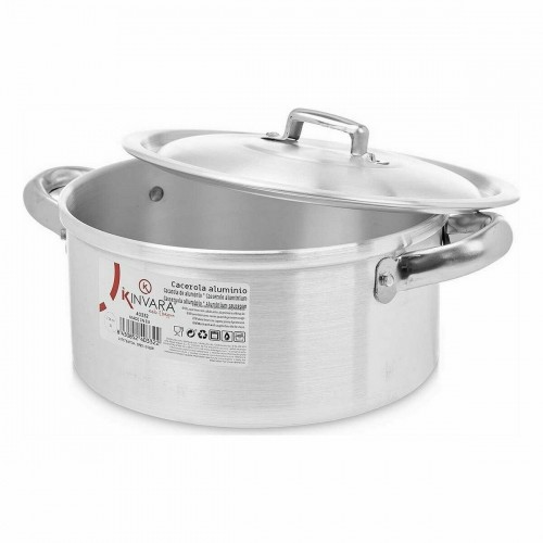 Casserole with lid Silver Aluminium (10 Units) image 2