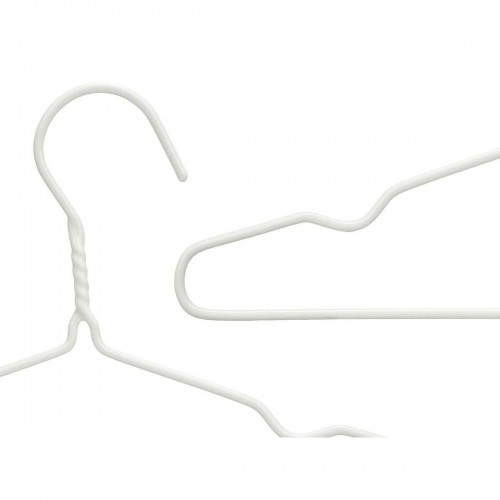 Kipit Apģērbu pakaramo komplekts Bērnu 30 x 18 x 1 cm Balts Metāls Silikona (24 gb.) image 2