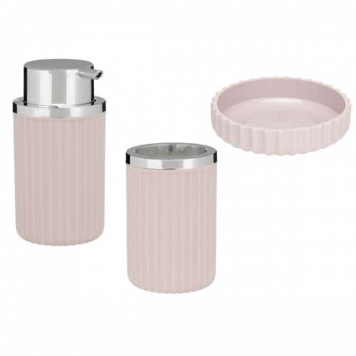 Bath Set Pink Plastic (12 Units) image 2