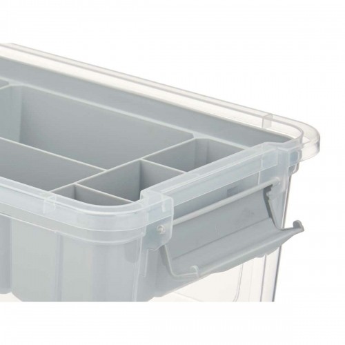 Multi-use Box Grey Transparent Plastic 5 L 29,5 x 14,5 x 19,2 cm (6 Units) image 2