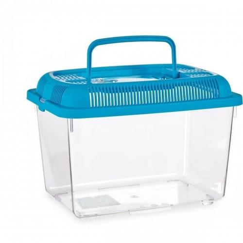 Fish tank With handle Medium Blue Plastic 3 L 17 x 16 x 24 cm (12 Units) image 2