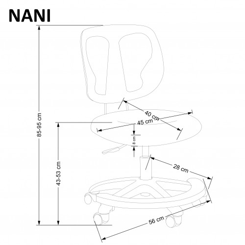 Halmar NANI chair, grey image 2