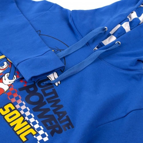 Толстовка с капюшоном для девочек Sonic Синий image 2