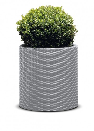 Keter Горшок для цветов Large Cylinder Planter светло-серый image 2