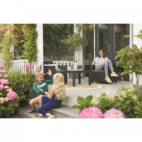 Keter Комплект садовой мебели Elodie Balcony Set со столом Классический серый image 2