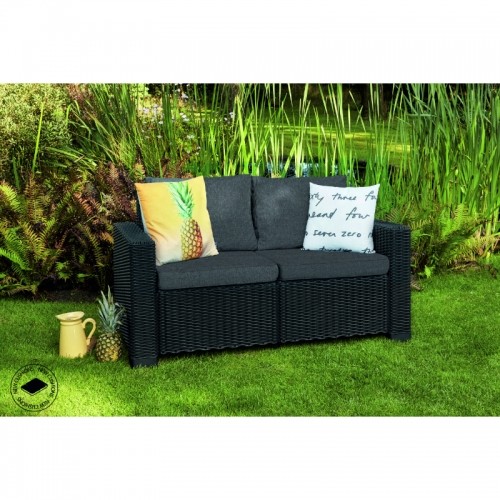 Keter Dārza dīvāns divvietīgs California Sofa pelēks image 2