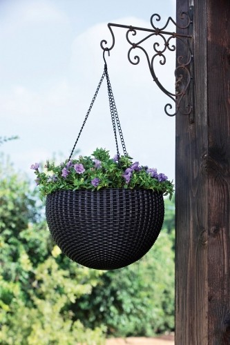 Keter Горшок для цветов подвесной Hanging Sphere Planter коричневый image 2