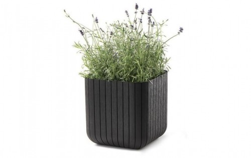 Keter Горшок для цветов Cube Planter S коричневый image 2