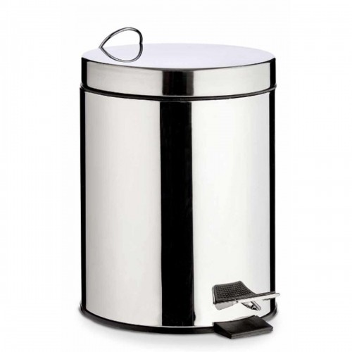 Pedal bin Silver Stainless steel Plastic 3 L (6 Units) image 2