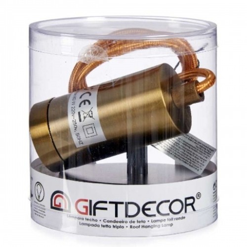 Gift Decor Потолочный светильник Позолоченный Металл 60 W 11,5 x 12 x 11,5 cm (6 штук) image 2