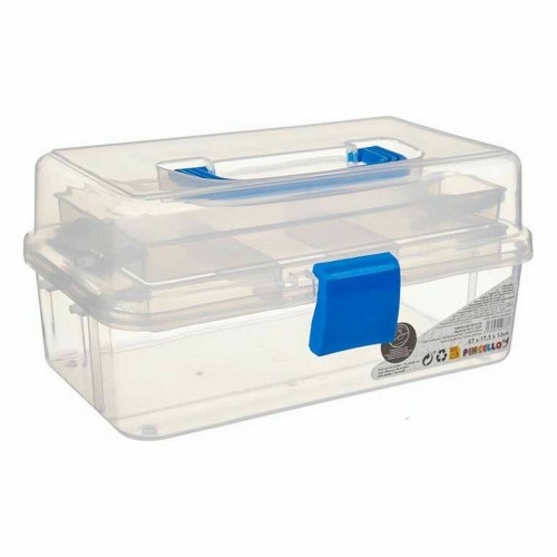 Pincello Универсальная коробка Синий Прозрачный Пластик 27 x 13,5 x 16 cm (12 штук) image 2