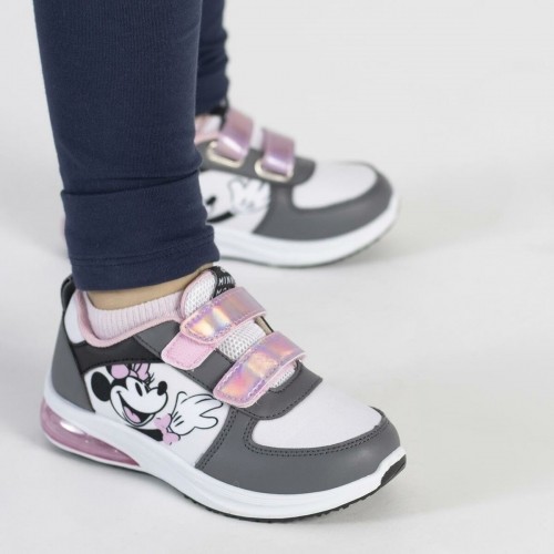 Sporta apavi ar LED Minnie Mouse Velcro Pelēks image 2