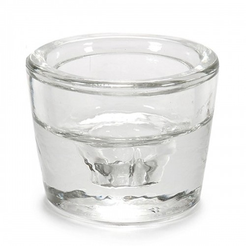 Candleholder Transparent Glass 6 x 4,3 x 6 cm (12 Units) image 2