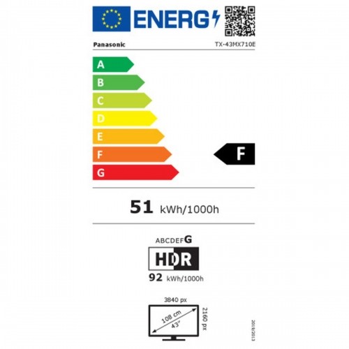 Televīzija Panasonic TX43MX710 43" 4K Ultra HD LED HDR10 image 2