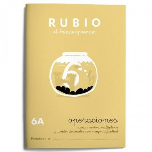 Тетрадь по математике Rubio Nº 6A A5 испанский 20 Листья (10 штук) image 2