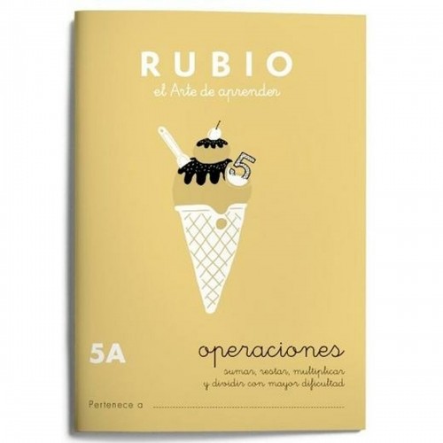Тетрадь по математике Rubio Nº 5A A5 испанский 20 Листья (10 штук) image 2