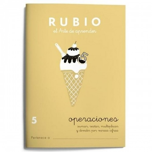 Matemātikas piezīmju grāmatiņa Rubio  Nº 5 A5 Spāņu 20 Loksnes (10 gb.) image 2