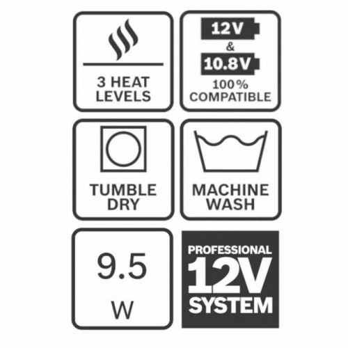 Толстовка с капюшоном мужская BOSCH GHH 12 XL image 2