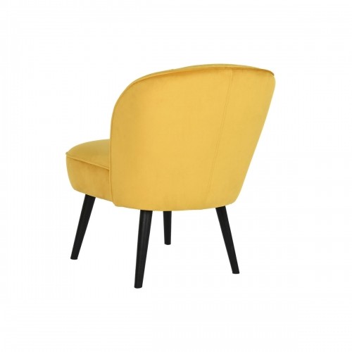 Armchair DKD Home Decor Yellow Wood 56 x 70 x 71 cm image 2