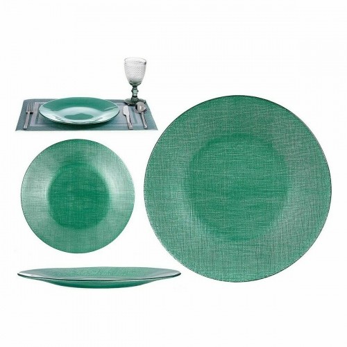 Vivalto Плоская тарелка Зеленый Cтекло 27,5 x 2 x 27,5 cm (6 штук) image 2