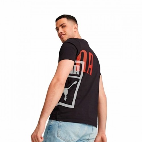 Men’s Short Sleeve T-Shirt Puma Classics Black image 2