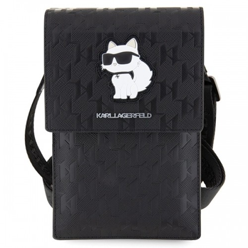 Karl Lagerfeld Torebka KLWBSAKHPCK czarny|black Saffiano Monogram Choupette image 2