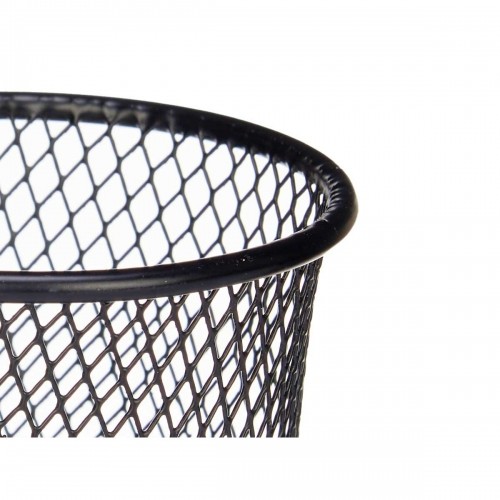 Basket for Presenting Aperitifs Black Metal 16 x 11,5 x 8 cm (12 Units) image 2